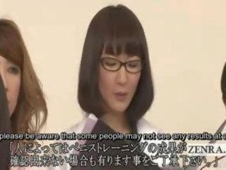 Subtitled bekläs kvinnlig naken hane japanska sjuksköterskor bisarrt examination