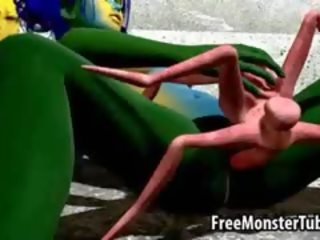 3D Alien feature Gets Fucked By A Mutated Spider