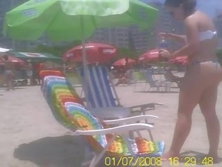 Bunda branquinha cadeira praia