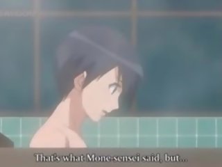 Hentai špinavé film s nahý pár jebanie v kúpeľňa