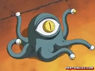 Anime istudyante makakakuha ng pagdila at pakikipagtalik kanya puke