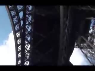 Eiffel Tower public X rated movie video