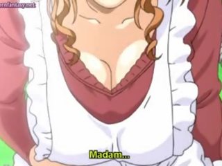 Lascive anime manželka masturbuje