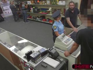 Latina and glorious police woman gets fucked by Shawn in his office