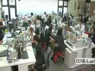 Subtitled enf japonské kancelária dámy safety vŕtačka vyzliekanie