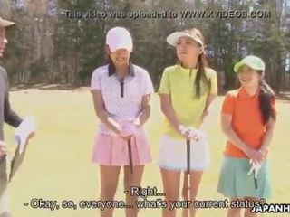Ázsiai golf prostituált jelentkeznek szar tovább a ninth lyuk