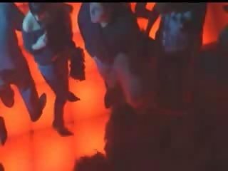 Two german adult video show Star in disco nightclub