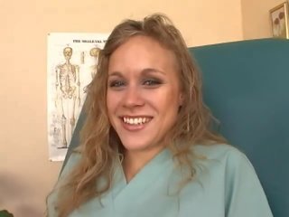 Libidinous young woman Masturbates In Doctor's Office!