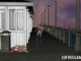 Berpayu dara besar 3d kartun dewi mendapat fucked oleh yang zombi