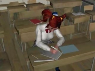 Animated Student Sucks Her Teacher dick