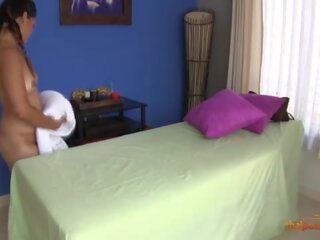 Perky thai lady seduced and fucked by her masseur