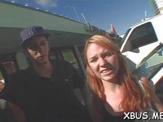 Strumpet tries swell car sex video