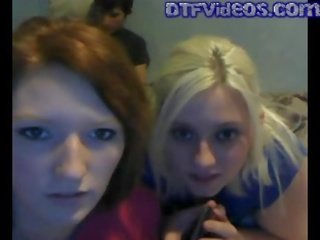 Webkamera trojice s 2 lascivní dospívající kundičky