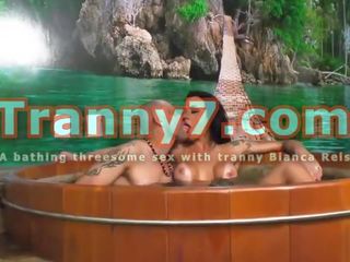 Threesome With Tranny Bianca Reis