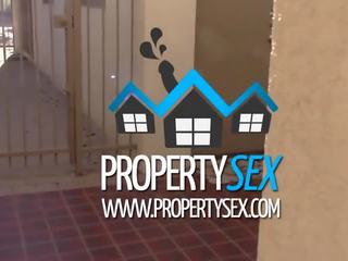 Propertysex delightful realtor blackmailed în Adult film renting birou spațiu